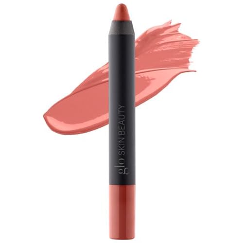 Glo Skin Beauty Cream Glaze Lip Crayon | New Neutral Shades, Mid-Tone Mauve Nude (Woodrose)