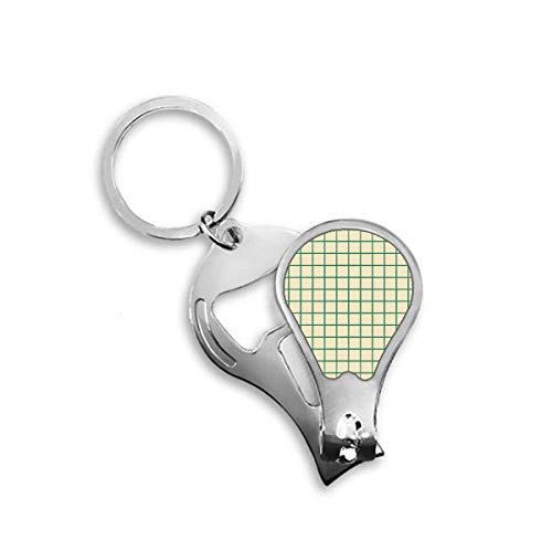 Coupe-ongles de pieds motif grille verte pour routine bien-être