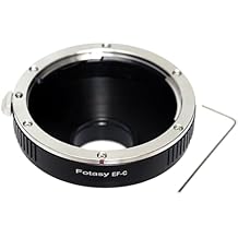 Fotasy Cannon Lens Adapter - EF to C Mount, Compatible with DSLR & CCTV/Microscope Cameras