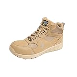 [セーフティジョガー] 耐滑 静電 踏抜防止 ISO規格 JSAA規格 安全靴 FUJI MID ベージュ