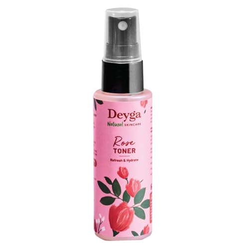 Deyga Face Toner (50ml) | Provides Hydration | Restores the pH balance | Soothing for Skin | For all skin types (50 ML, Rose)