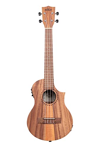 KALA Teak Tri-Top Tenor Ukulele with CUTAWAY & EQ Built-In Pickup and Tuner Padded Gig Bag (Not Included) - Les Beatles, Paul McCartney, John Lennon, RIngo Starr, George Harrison KALA Teak Tri-Top Tenor Ukulele with CUTAWAY & EQ Built-In Pickup and Tuner Padded Gig Bag (Not Included) – Image 3