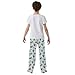 Yuiboo Christmas Dachshund Lounge Pajama Pants Elastic Sleepwear Trouser Holiday with Pockets 6-8Y