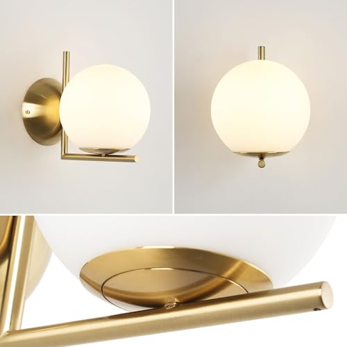 Aplique de pared ATOM iluminación interior para salones elegantes con esfera E27 6
