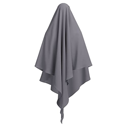 Khimar Hijab for Women Muslim Islamic Chiffon Abaya Hijab Scarf Wrap Niqab Burqa Ramadan Eid Prayer Clothes2