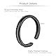 Mayhoop Vintage Zehenringe für Männer Jungen Chirurgenstahl Verstellbare offene Zehenringe Silber und Schwarz Schwanz Ring Finger Ringe Knuckle Ring