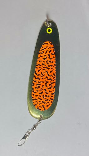 5.5-inch Trout Dodger: uv Orange Tiger” / (Brass)