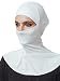 Maske Hijab, Baumwolle unter Schal Schlauchkappe, Verschluss des Kinns, gebrauchsfertiges muslimisches Zubehör für Frauen - Weiß - Einheitsgröße