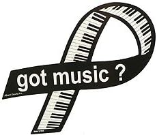 Gift House Music Ribbon Magnet - Keyboard Keys (8" x 4")