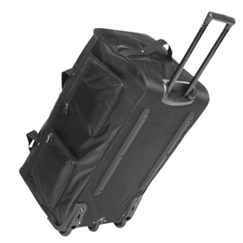 Rolling Duffle Bag with Wheels Large Capacity 150L Rolling Luggage Trolley Bags with Wheels Waterproof Oxford Duffel Bag Wheeled Bag Travel Suitcase Luggage(Black) - Main Image