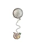 The Traveling Teapot Tea Infuser for Loose Leaf Tea-Cute reusable steeper stainless steel mesh, strainer ball holder accessory, single diffusers brewer strainers infusers diffuser (Sloth)