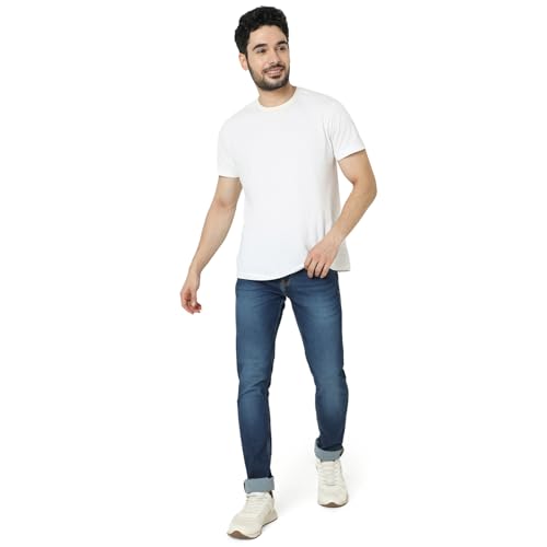 Image of Spykar Men's Slim Fit Low Rise Casual Jeans