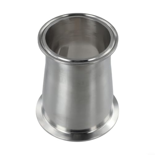 Reductor tri abrazadera 3" a 3.5" en acero 304 para tuberías sanitarias de bebidas 4