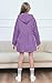 BINPAW Long Sleeves Casual Fashion Chino Cotton Hooded Hoodie Trench Coat Outerwear Windbreaker for Little Girls & Big Girls, Purple, Age 5T-6T (5-6 Years) = Tag 130