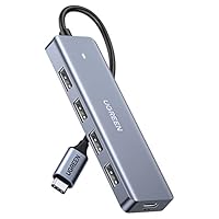 UGREEN USB C Hub 4 Ports, USB C to USB Hub with 4 USB 3.0, Powered USB C Splitter for Laptop, MacBook Pro, iMac, iPad Pro, Chromebook, Dell XPS, iPhone 15/15 Pro, Galaxy S23, and More Devices (0.15M)
