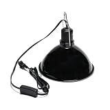 Repticircle 8.5 Inch Reptile Light Fixture, Dome Heat Lamp with UVB Basking, E26 Base for Amphibian & Reptile Terrariums