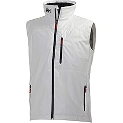Helly Hansen Crew Vest Chaleco Marino con Forro Polar Interior para Hombres, Impermeable y diseñado para Cualquier Actividad Casual o Deportiva, Blanco, XL