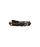 Madewell Women's Suede Large Stud Belt, Dark Carob, Small