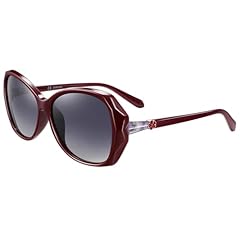 Wine Red Frame Gradient Grey Lens