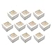 Mikinona 10pcs Baking Box Cheesecake Cookies Boxes Cupcake Holder Clear Cake Bakery Pie Boxes Muffin Gift Boxes