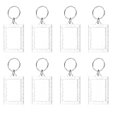 PATIKIL llaveros con marco de fotos, 5,6 x 4 cm (2,2 x 1,57 pulgadas), rectangulares de encaje acrílico, personalizados, para recuerdo, aniversario y vacaciones.