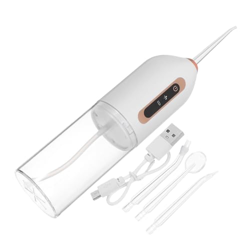 Hemobllo Irrigador Bucal Inalámbrico Recargable Compacto Limpiador Eléctrico de Agua para Dientes y Encías Resistente al Agua para Viajes y Cuidado Oral