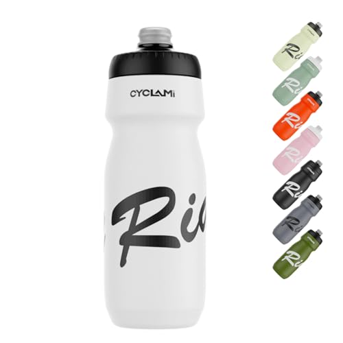 CYCLAMI Questo set viene fornito con 2 bottiglie d'acqua leggere e 2 portabottiglie per bicicletta. Due portabottiglie estremamente robusti con viti preinstallate