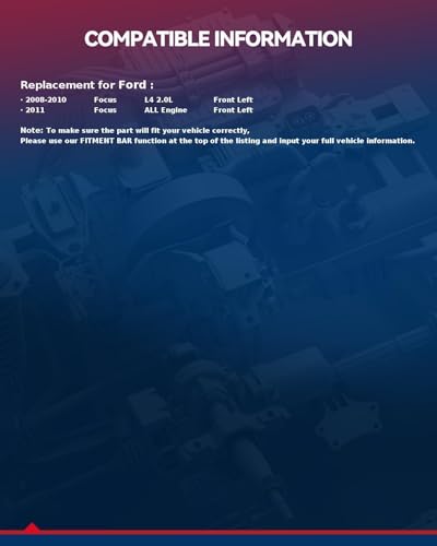 Image of KAX Front Left Power Window Regulator w /Motor Fit for Focus 2008-2011 | Front Left Driver Side 751-228 Power Window Lifter Replaces 8S4Z5423201BA