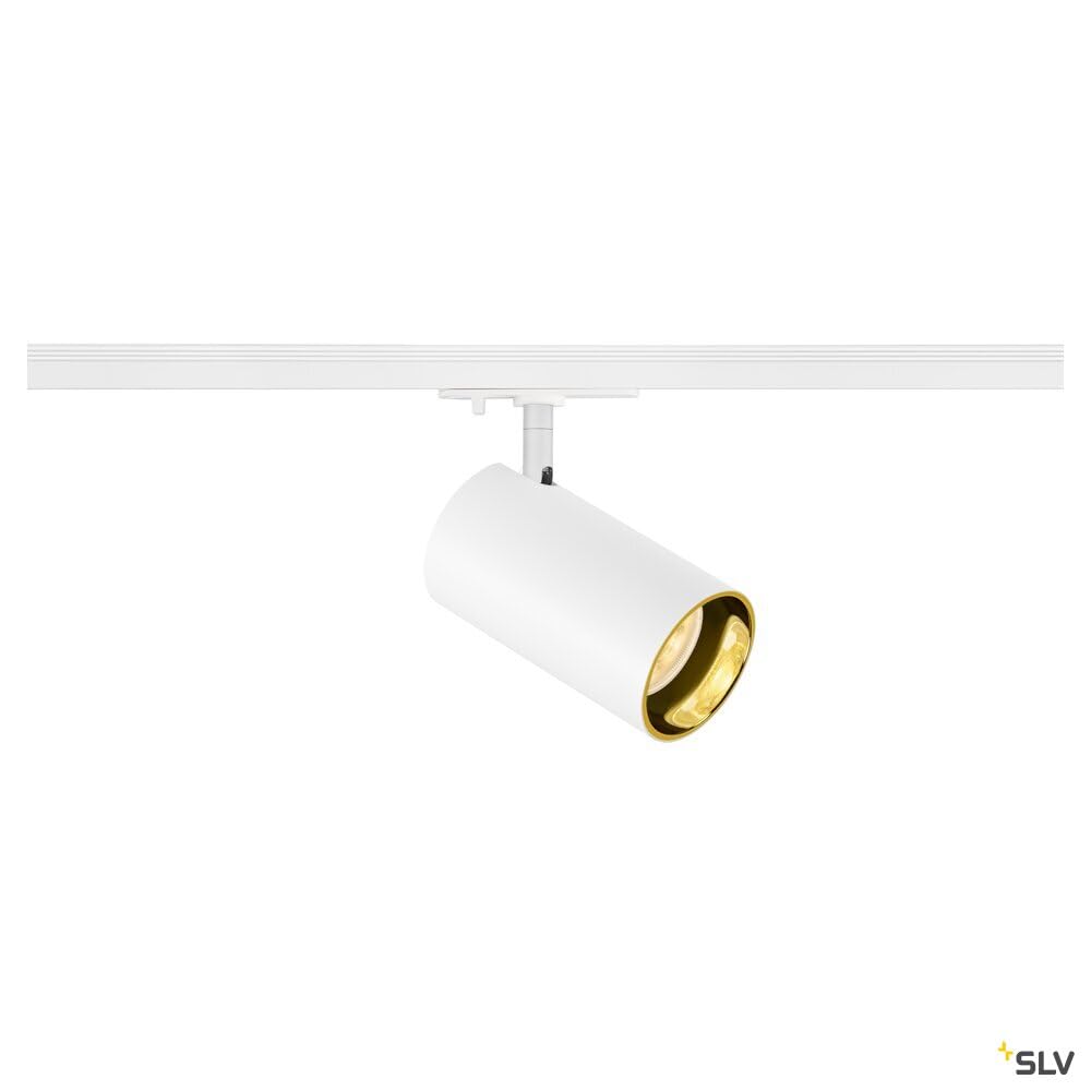 SLV ASTO TUBE |1 Phasen Spot, Stromschienenleuchte, Innenbeleuchtung für Wohnzimmer, Schlafzimmer, Küche, Diele Kinderzimmer | Aluminium, zylindrisch, GU10, max. 1x10W, weiß
