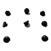 (8) Push-in Rubber Bumper Feet - Fits 1/2