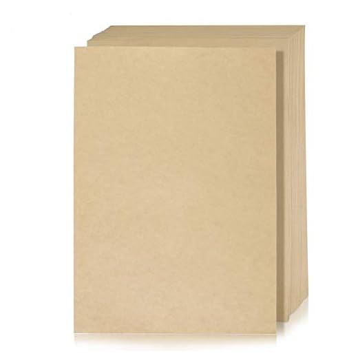 50 st A4 bruna kraftpapper ark återvinningsbart naturligt kraftpapperskort för bläckstråleskrivare och laserskrivare eller hantverksgjort, 150GSM