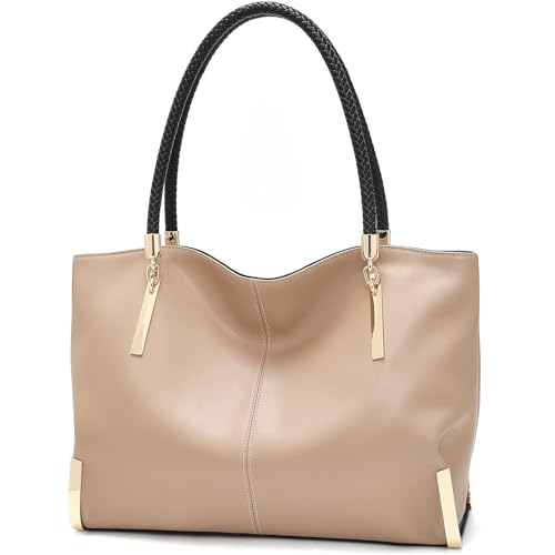 Image of FOXLOVER Large Capacity Tote Handbags for Women, Women's Top-handle Bags Fashion Shoulder Bags Purses Minimalist design