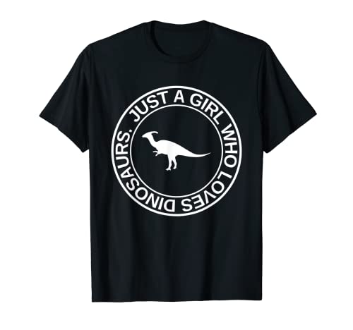 Just A Girl Who Loves Dinosaurs Regalo per donne T-rex Animal Maglietta