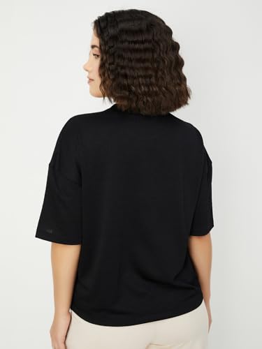 Image of Max Women's Solid Regular Fit T-Shirt