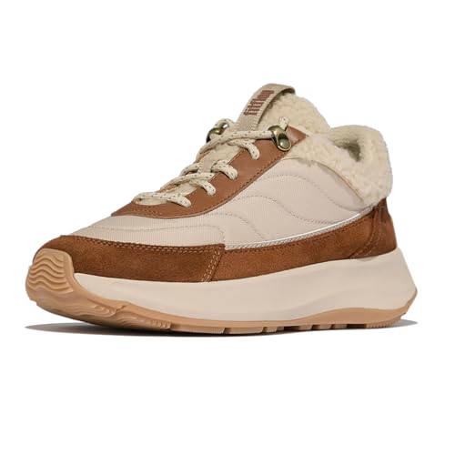 Fitflop F-Mode Flow baskets confortables en shearling et daim pour femme taille 39