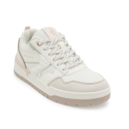 Image of Red Tape Casual Sneaker Shoes for Women | Classic Rounded Front & Cushioned Impact White /Pink
