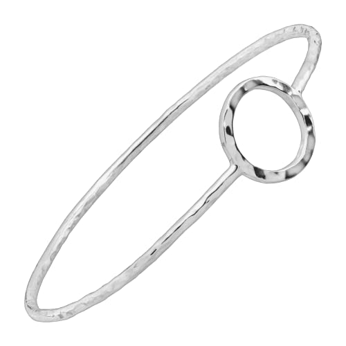 Silpada 'Karma' Open Circle Bangle Bracelet In Sterling Silver, 8" #TOP1