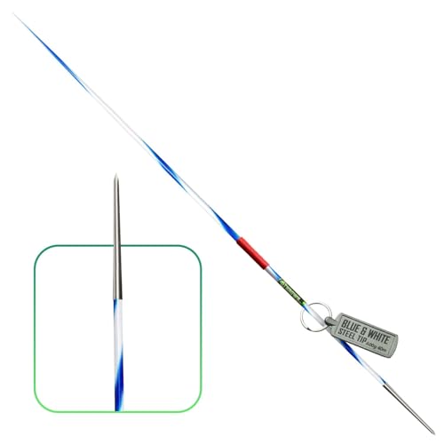 4THROWS 600g Aluminum Training Javelin for Athletes Girls & Women Durable 40m Practice Javelin with Stainless Steel Tip with Cord for Track & Field Technique Improvement