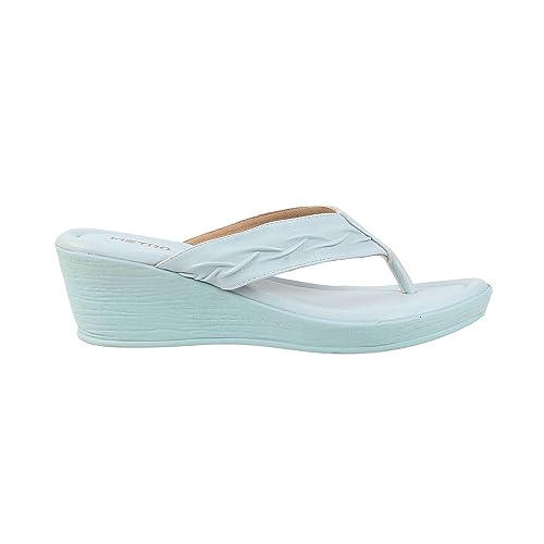 Image of Metro Women Synthetic Leather Wegde Heel Sandal
