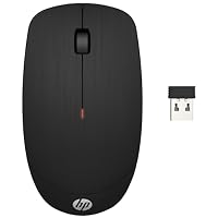 HP Wireless Maus X200 (USB-Dongle, bis zu 1600 DPI, lange Akkulaufzeit, Rechtshänder, Linkshänder) schwarz – Ansicht 2