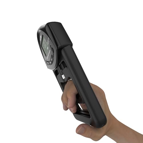 Digitales Handdynamometer, Griffstärke, Messgerät, automatische Erfassung, elektronischer Handgriff, Leistung 90 kg, Schwarz
