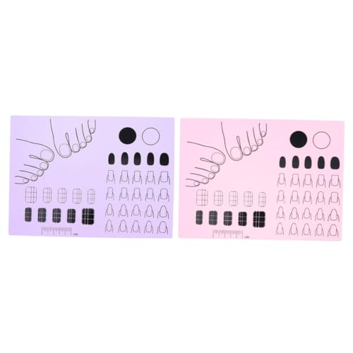 CALLARON 2Piezas Almohadillas De Silicona Para Manicura y Herramienta De Pasta Para Salón Personal