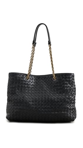 Shopbop Archive Women's Pre-Loved Bottega Veneta Chain Tote Bag, Intreccia, Black, One Size
