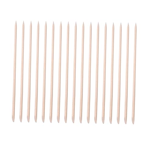 HAPINARY Manicure Stick Set 200pcs Wooden Nail Art Stick Cuticle Pusher Tool Cuticle Remover Nail Polish Remover Pen