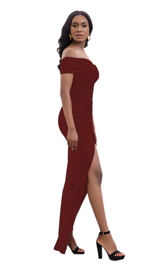 Image of LightlyKiss Women's Bodycon Wedding Guest Dress Formal Cocktail Party Evening Gown