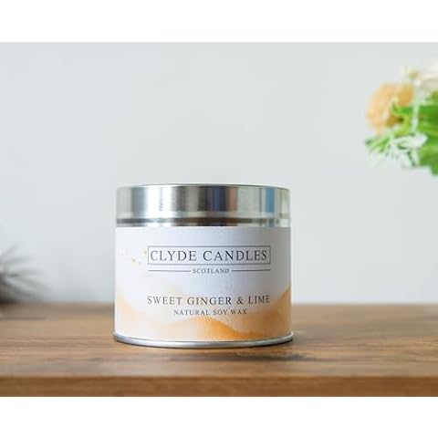 Natural Soy Candle Tin - Sweet Ginger and Lime Cover