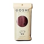 GOSHI Exfoliating Shower Towel - Rip-Resistant Exfoliating Washcloth for All Skin Types - Brick Red - Made in Japan