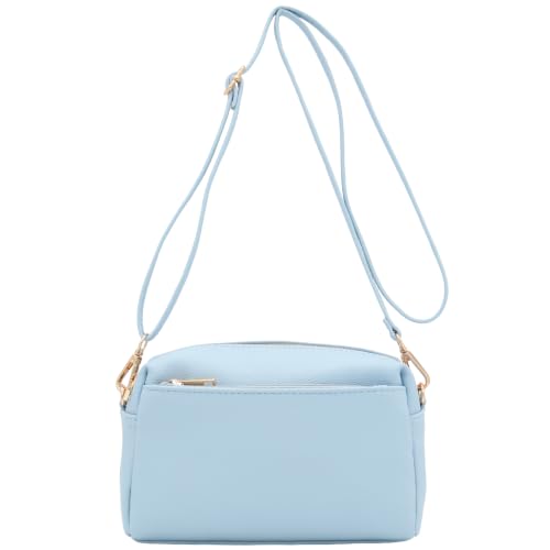 Image of FashionPuzzle Triple Zip Small Crossbody Bag