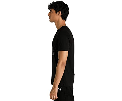 Image of PUMA Men's Letter Print Regular Fit T-Shirt
