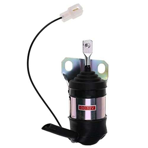 Holdia Solenoide de apagado de combustible 12 V 15471-60010 compatible con Kubota L2250 L2650 L2850 L2900 L2950 L3010 L3250 L3300 L3350 L3410 L3450 L36 00 L3 650 L3710 L3750 L4150 L4200